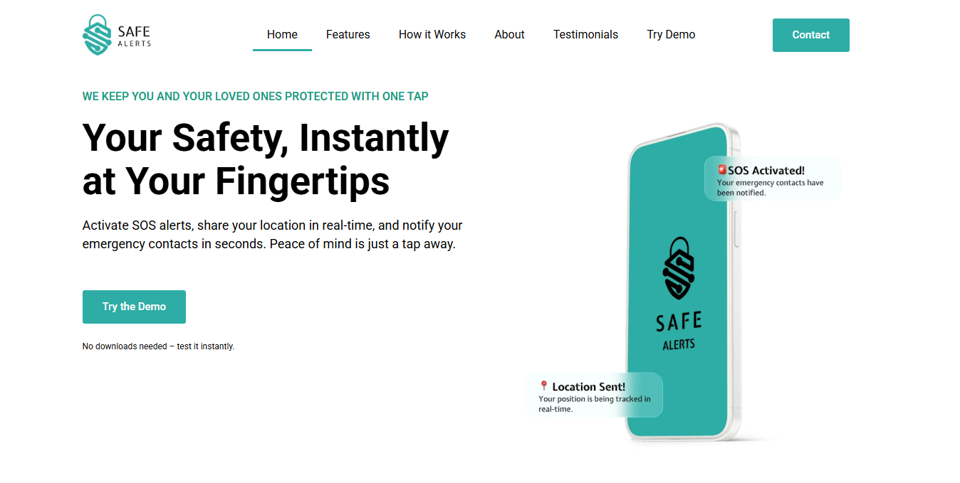 Safe Alerts APP POC